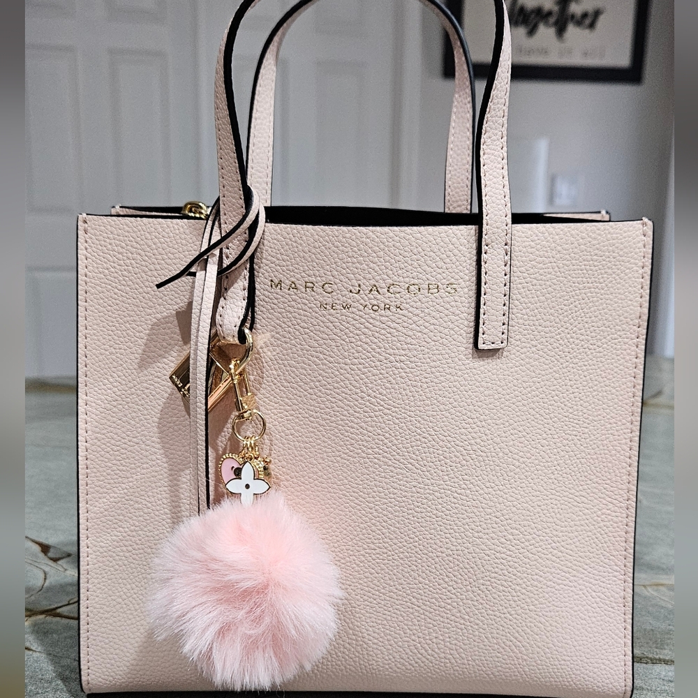 Marc Jacobs Pink Satchel with Chrome Accents NWOT